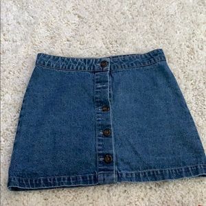 forever 21 denim skirt